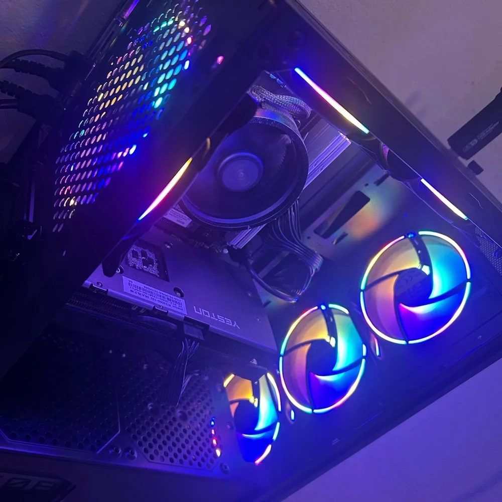 RGB Gaming PC Case with LED Fans